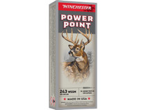Winchester Power Point Ammunition - 243 Winchester Super Short Magnum - 100 Grain Power Point - 20 Rounds Winchester Power Point Ammunition - 243 Winchester Super Short Magnum - 100 Grain Power Point - 20 Rounds
