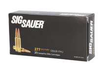 Sig Sauer Ammunition - 277 Sig Fury - 135 Grain Full Metal Jacket - 20 Rounds Sig Sauer Ammunition - 277 Sig Fury - 135 Grain Full Metal Jacket - 20 Rounds