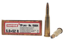 Norma Ammunition - 5.6x52R - 71 Grain Soft Point - 20 Rounds Norma Ammunition - 5.6x52R - 71 Grain Soft Point - 20 Rounds