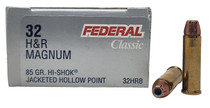 Federal Classic Ammunition - 32 H&R Magnum - 85 Grain Hi-Shok Jacketed Hollow Point - 50 Rounds Federal Classic Ammunition - 32 H&R Magnum - 85 Grain Hi-Shok Jacketed Hollow Point - 50 Rounds