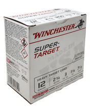 Winchester Super-Target Ammunition - 12 Gauge - 2 3/4" - 1 1/8 Oz. - 3 DR. EQ. - 7.5 Lead Shot - 250 Rounds Winchester Super-Target Ammunition - 12 Gauge - 2 3/4" - 1 1/8 Oz. - 3 DR. EQ. - 7.5 Lead Shot - 250 Rounds