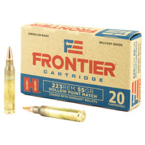 Frontier Ammunition - 223 Remington - 55 Grain Hollow Point Match - 20 Rounds - Brass Case Frontier Ammunition - 223 Remington - 55 Grain Hollow Point Match - 20 Rounds - Brass Case