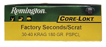 Remington Core-Lokt Ammunition - 30-40 Krag - 180 Grain Pointed Soft Point - 20 Rounds - FACTORY SECONDS