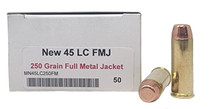 Miwall New Ammunition - 45 Long Colt - 250 Grain Full Metal Jacket - 50 Rounds - Brass Case Miwall New Ammunition - 45 Long Colt - 250 Grain Full Metal Jacket - 50 Rounds - Brass Case