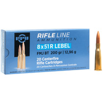 Prvi Partizan Ammunition - 8 MM Lebel (8x51 Rimmed Lebel) - 200 Grain Full Metal Jacket - 20 Rounds