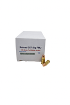 Miwall Reload Ammunition - 357 Sig - 125 Grain Full Metal Jacket - 100 Rounds