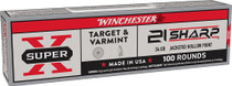 Winchester Super-X Ammunition - 21 Sharp - 34 Grain Jacketed Hollow Point - 100 Rounds Winchester Super-X Ammunition - 21 Sharp - 34 Grain Jacketed Hollow Point - 100 Rounds
