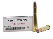 Miwall New Ammunition - 32 Winchester Special - 170 Grain Flat Point - 20 Rounds