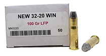Miwall New Ammunition - 32-20 Winchester - 100 Grain Lead Flat Point - 50 Rounds