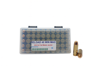 Miwall Reload Ammunition - 45 Winchester Magnum - 230 Grain Full Metal Jacket - 50 Rounds