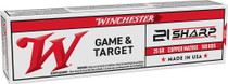 Winchester Game & Target Ammunition - 21 Sharp - 25 Grain Copper Matrix - 100 Rounds Winchester Game & Target Ammunition - 21 Sharp - 25 Grain Copper Matrix - 100 Rounds