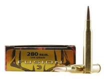 Federal  Fusion Ammunition - 280 Remington - 140 Grain Soft Point - 20 Rounds - Brass Case Federal  Fusion Ammunition - 280 Remington - 140 Grain Soft Point - 20 Rounds - Brass Case