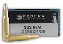 Federal | 222 Remington 50gr SP | 20 Rounds
