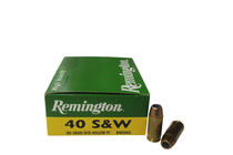 Remington Ammunition - 40 S&W - 180 Grain Jacketed Hollow Point - 25 Rounds Remington Ammunition - 40 S&W - 180 Grain Jacketed Hollow Point - 25 Rounds