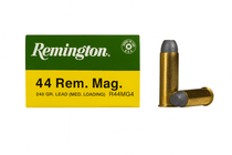 Remington Ammunition - 44 Remington Magnum - 240 Grain Lead - 50 Rounds