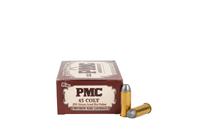PMC Ammunition - 45 Long Colt - 250 Grain Lead Flat Point - 50 Rounds - Brass Case PMC Ammunition - 45 Long Colt - 250 Grain Lead Flat Point - 50 Rounds - Brass Case
