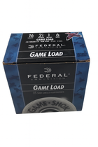 Federal Ammunition - 16 Gauge - 2 3/4" - 1 Oz. - 2 1/2 Dram EQ - 6 Shot - 25 Rounds