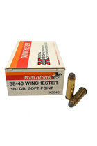 Winchester Ammunition - 38-40 Winchester - 180 Grain Soft Point - 50 Rounds - Brass Case Winchester Ammunition - 38-40 Winchester - 180 Grain Soft Point - 50 Rounds - Brass Case