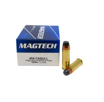 Magtech Ammunition - 454 Casull - 260 Grain Semi Jacketed Soft Point - 20 Rounds - Brass Case Magtech Ammunition - 454 Casull - 260 Grain Semi Jacketed Soft Point - 20 Rounds - Brass Case