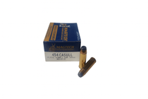 Magtech  Ammunition - 454 Casull - 260 Grain Semi Jacketed Soft Point - 20 Rounds - Brass Case