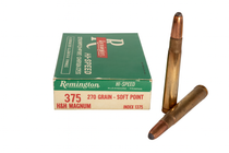 Remington Ammunition - 375 H&H Magnum - 270 Grain Soft Point - 20 Rounds Remington Ammunition - 375 H&H Magnum - 270 Grain Soft Point - 20 Rounds