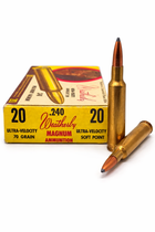 Weatherby Ammunition -  240 Weatherby Magnum - 70 Grain Soft Point - 20 Rounds
