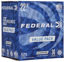 Federal | 22 Long Rifle 36gr HP | 525 Rounds
