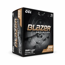 CCI Blazer | 9 MM Luger 115 Grain FMJ | 200 Rounds