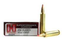 Hornady | 204 Ruger 40gr V-Max | 20 Rounds