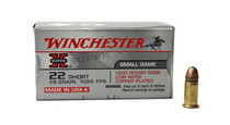 Winchester 22 Short - 29 Grain - Copper Plated Lead Round Nose -5000 Rounds - Brass Case