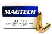 Magtech Ammunition - 38 Special - 125 Grain Full Metal Jacket - 1000 Rounds - Brass Case