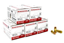 Winchester 40 S&W 165 Grain Full Metal Jacket - 500 Rounds - Brass Case