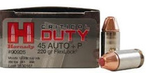 Hornady Critical Duty Ammunition - 45 ACP +P - 220 Grain FlexLock - 200 Rounds