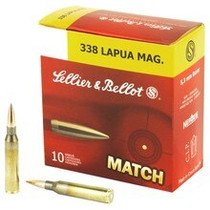 Sellier & Bellot Ammunition - 338 Lapua Magnum Match - 250 Grain Hollow Point Boat Tail - 50 Rounds W/ Ammo Can Sellier & Bellot Ammunition - 338 Lapua Magnum Match - 250 Grain Hollow Point Boat Tail - 50 Rounds W/ Ammo Can