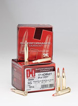 Hornady Superformance Varmint Ammunition - 17 Hornet - 20 Grain V-Max - 250 Rounds - Case