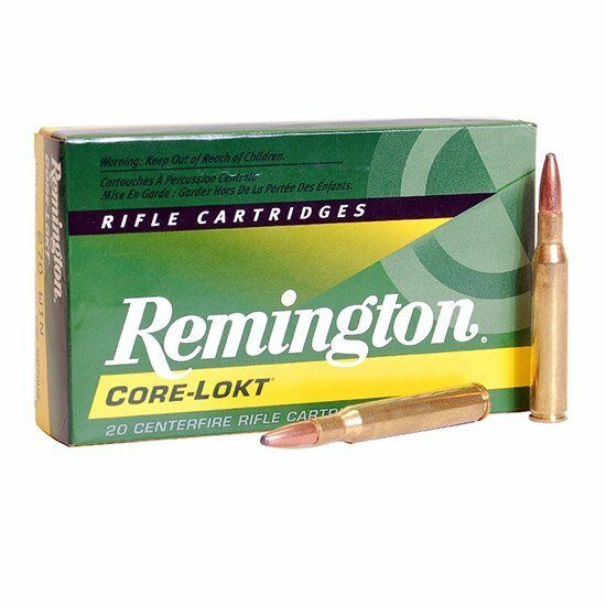 Remington CoreLokt Ammunition 270 Winchester 130 Grain Soft Point