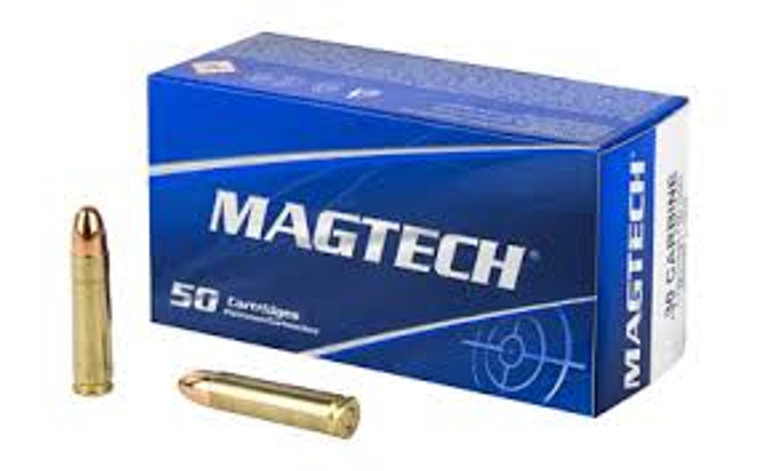 Magtech Ammunition 30 Carbine 110 Grain Full Metal Jacket 50 Rounds Brass Case 8332