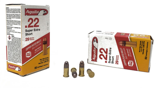 Aguila Ammunition - 22 Short - 29 Grain Full Metal Jacket - 500 Rounds W/ Free Ammo Can