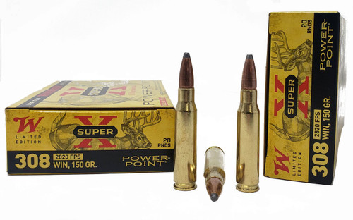 Winchester Super-X "100 Year Anniversary" - 308 Winchester - 150 Grain Power Point - 20 Rounds