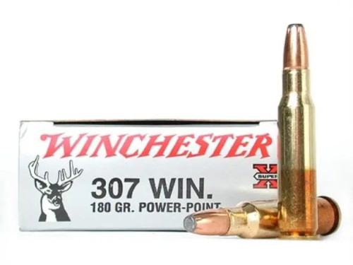 Winchester Super-X Ammunition - 307 Winchester - 180 Grain Power Point - 20 Rounds - Brass Case Winchester Super-X Ammunition - 307 Winchester - 180 Grain Power Point - 20 Rounds - Brass Case