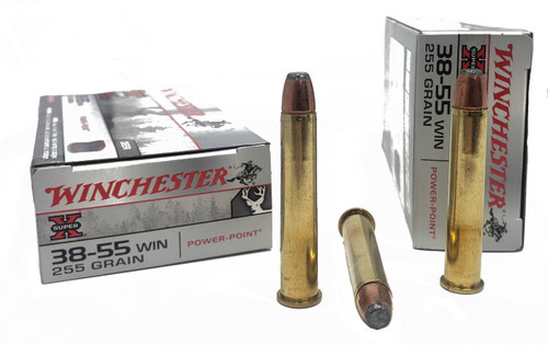 Winchester Super-X Ammunition - 38-55 Winchester - 255 Grain Power-Point - 20 Rounds - Brass Case