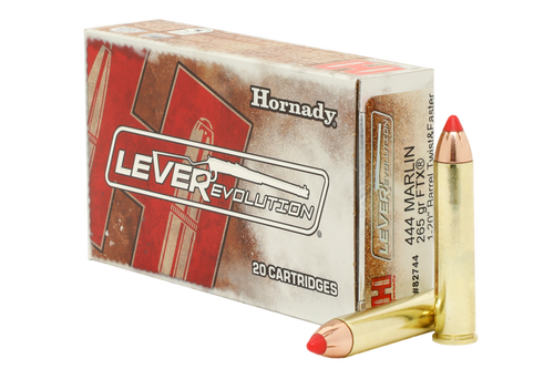 Hornady LeverEvolution Ammunition - 444 Marlin - 265 Grain FTX - 20 Rounds - Brass Case Hornady LeverEvolution Ammunition - 444 Marlin - 265 Grain FTX - 20 Rounds - Brass Case