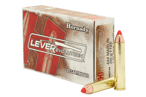 Hornady LeverEvolution Ammunition - 444 Marlin - 265 Grain FTX - 20 Rounds - Brass Case
