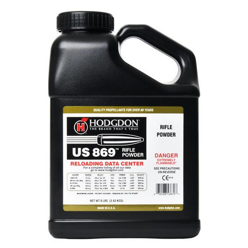 Hodgdon US 869 Smokeless Powder - 8 Lb. ** ADULT SIGNATURE REQUIRED** SEE DETAILS IN DESCRIPTION