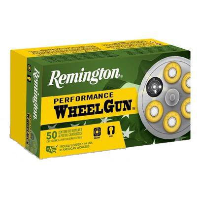 Remington Performance Wheel Gun Ammunition - 38 S&W - 146 Grain Lead Round Nose - 50 Rounds - Brass Case