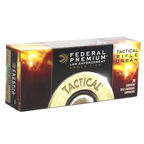 Federal Tactical TRU Ammunition - 223 Remington - 55 Grain Sierra GameKing Hollow Point - 20 Rounds - Brass Case