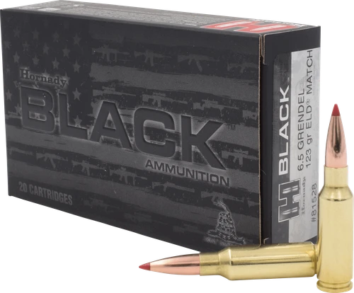 Hornady BLACK | 6.5 Grendel 123gr ELD | 200 Rounds