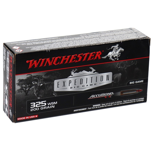 Winchester | 325 Win Short Mag 200gr AccuBond CT | 20 Rounds