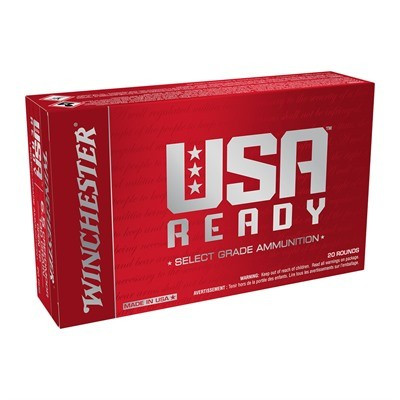Winchester USA Ready Ammunition - 6.5 Creedmoor - 140 Grain Open Tip - 20 Rounds - Brass Case
