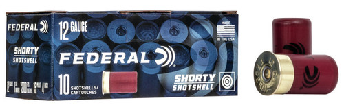 Federal Shorty Shotshell Ammunition - 12 Gauge - 1 3/4" - 15 Pellet - 4 Buck - 10 Rounds
